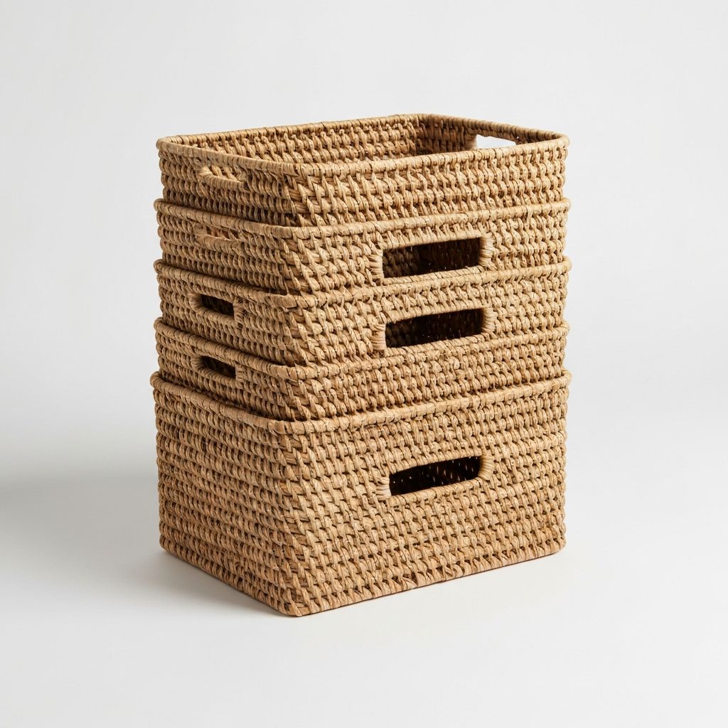 Seagrass Closet Baskets Set of 3